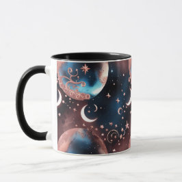 Mugs – Rose Gold Celestial Moon Phase Luxury Coffe Tasse