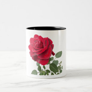 Mugs Rose Rouge Zweifarbige Tasse
