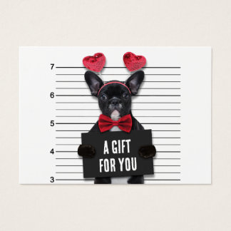 Mugshot Guilty Liebe Valentinstag Geschenkkarte