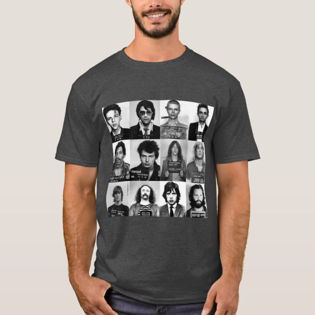 Mugshot Mädchen Mädchen T-Shirt (Vorderseite)