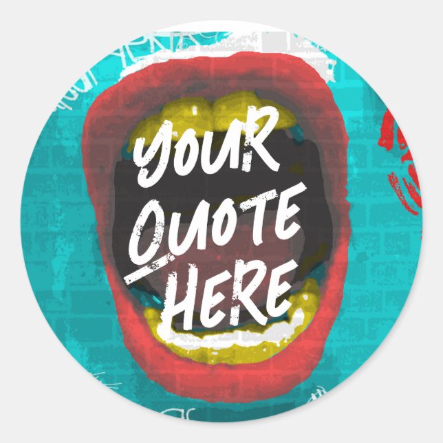 Mugshot Runder Aufkleber (Vorderseite)