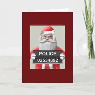 Mugshot - Santa Claus Feiertagskarte