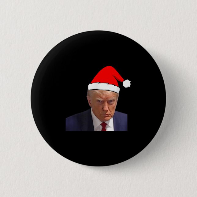 Mugshot Trump Bild - Gefängnis-Mug Shot lustiges C Button (Vorderseite)