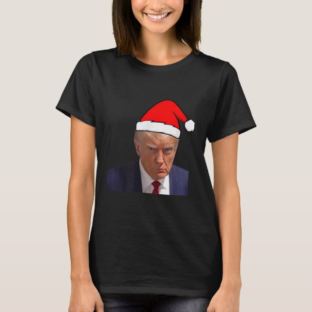 Mugshot Trump Picture - Prison Mug Shot Funny Chri T-Shirt (Vorderseite)
