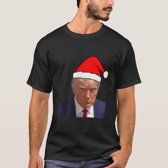 Mugshot Trump Picture - Prison Mug Shot Funny Chri T-Shirt (Vorderseite)