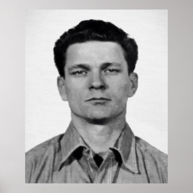 MUGSHOT VON FRANK MORRIS - ALCATRAZ ESCAPEE POSTER (Vorne)