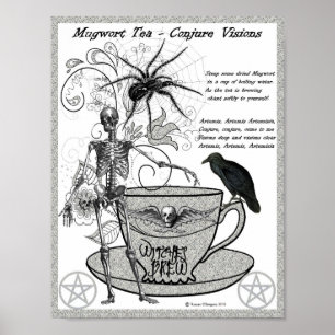 MUGWORT TEA to Conjure Visions Poster