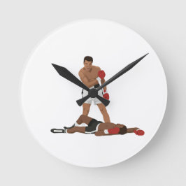 Muhammad Ali  Runde Wanduhr
