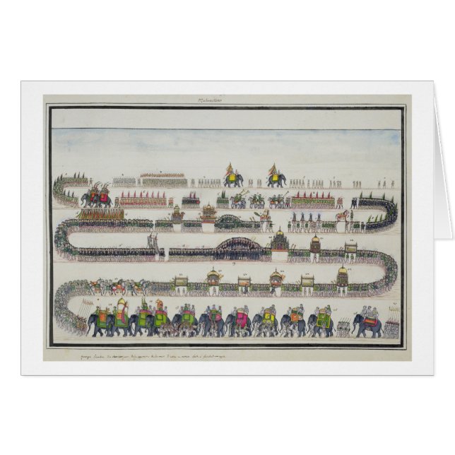 Muharram Zeremonie, Faizabad, 1772 'vom Gentil (Vorderseite (Horizontal))