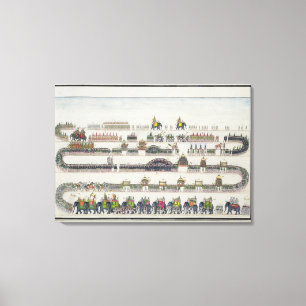 Muharram Zeremonie, Faizabad, 1772 'vom Gentil Leinwanddruck