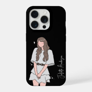 Mühelose Schönheit Mädchen Anpassbar iPhone 15 Pro Hülle