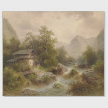 Mühle auf einem Bergbach (von Albert Rieger)