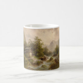 Mühle auf einem Bergbach (von Albert Rieger) Kaffeetasse
