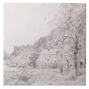 Mühle John Constables   Arundel und Schloss, 1835 Fliese
