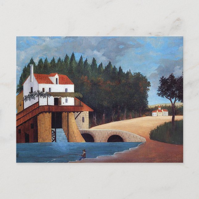 Mühle von Henri Rousseau Postkarte (Vorderseite)