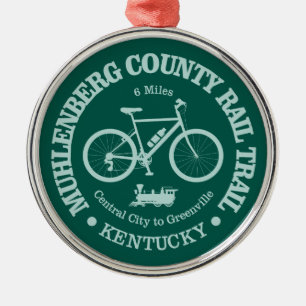 Muhlenberg Landkreis Rail Trail (Radfahren) Ornament Aus Metall