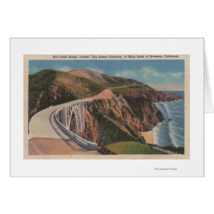 Mühlnebenfluss-Brücke auf San Simeon Hwy nahe