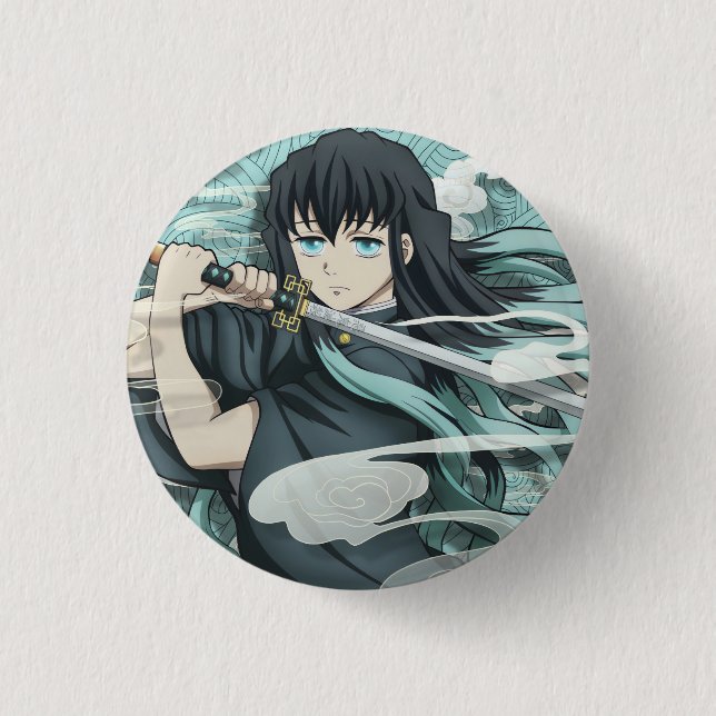 Muichiro Tokito Button (Vorderseite)