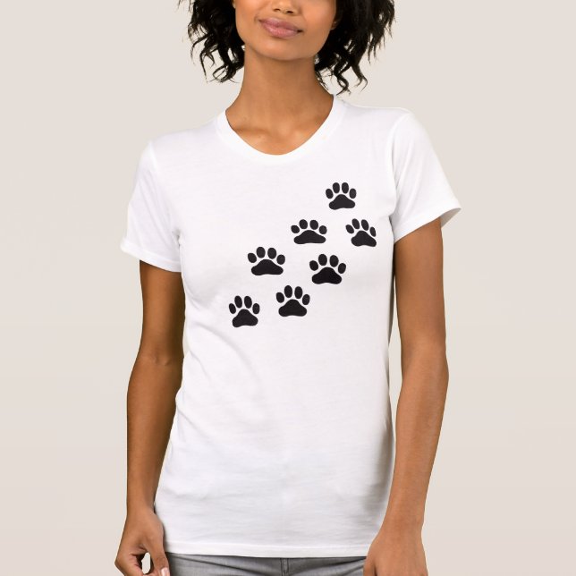 Muiltiple Tatzendrucke T-Shirt (Vorderseite)