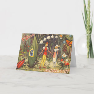Muinasjutt oder Märchen-Karte Feiertagskarte