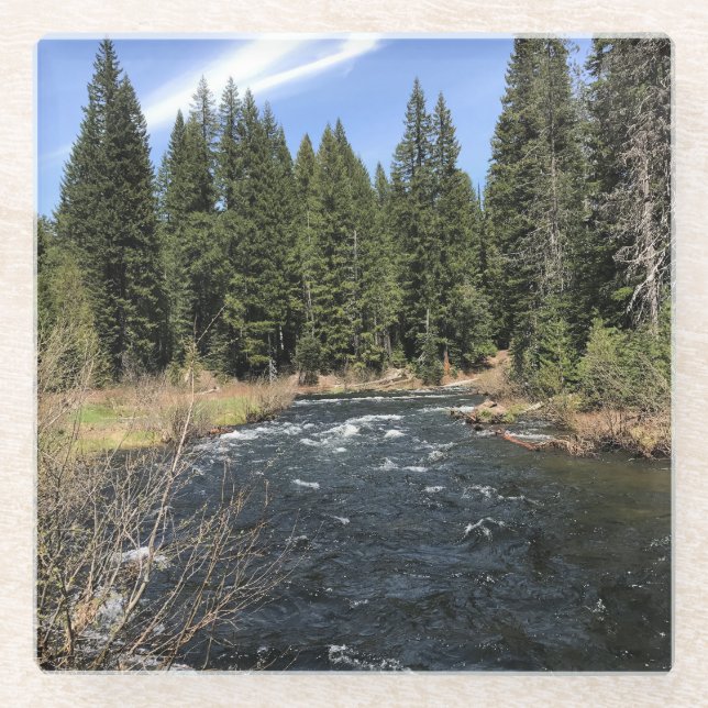 Muir Creek, Oregon Glasuntersetzer (Vorderseite)