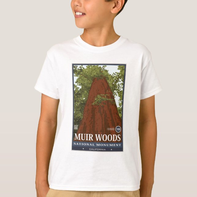 Muir Holz-nationales Monument 3 T-Shirt (Vorderseite)