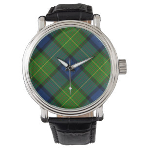 Muir Moore tartan blau kariert Armbanduhr