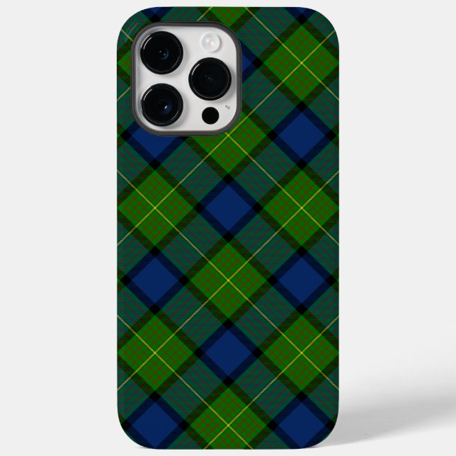 Muir Moore tartan blau kariert Case-Mate iPhone Hülle (Rückseite)