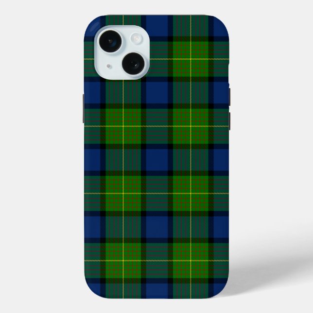Muir Moore tartan blau kariert Case-Mate iPhone Hülle (Rückseite)
