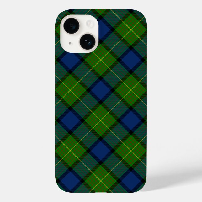 Muir Moore tartan blau kariert Case-Mate iPhone Hülle (Rückseite)