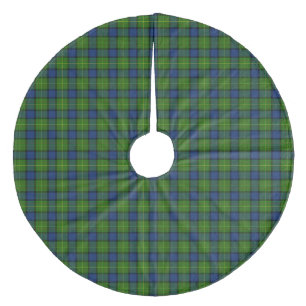 Muir Moore tartan blau kariert Fleece Weihnachtsbaumdecke