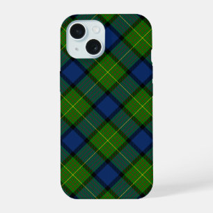 Muir Moore tartan blau kariert iPhone 15 Hülle