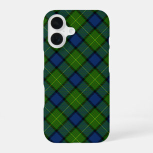 Muir Moore tartan blau kariert iPhone 16 Hülle