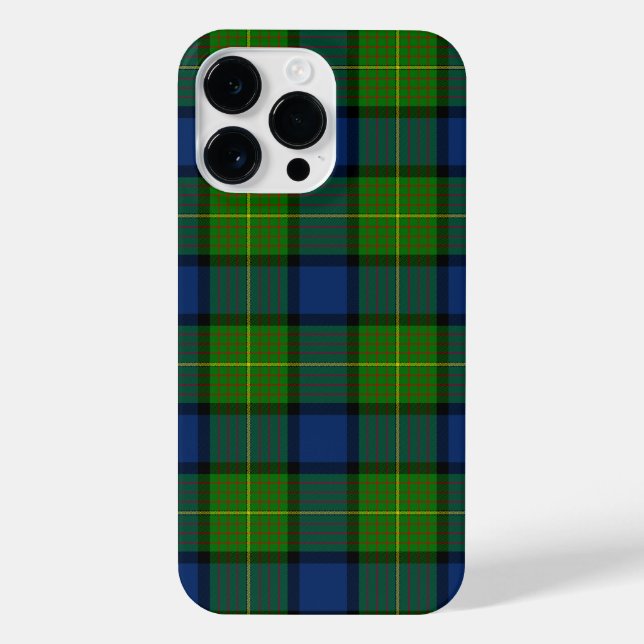 Muir Moore tartan blau kariert iPhone Hülle (Rückseite)