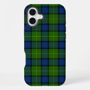 Muir Moore Tartan grün blau Karo iPhone 16 Plus Hülle