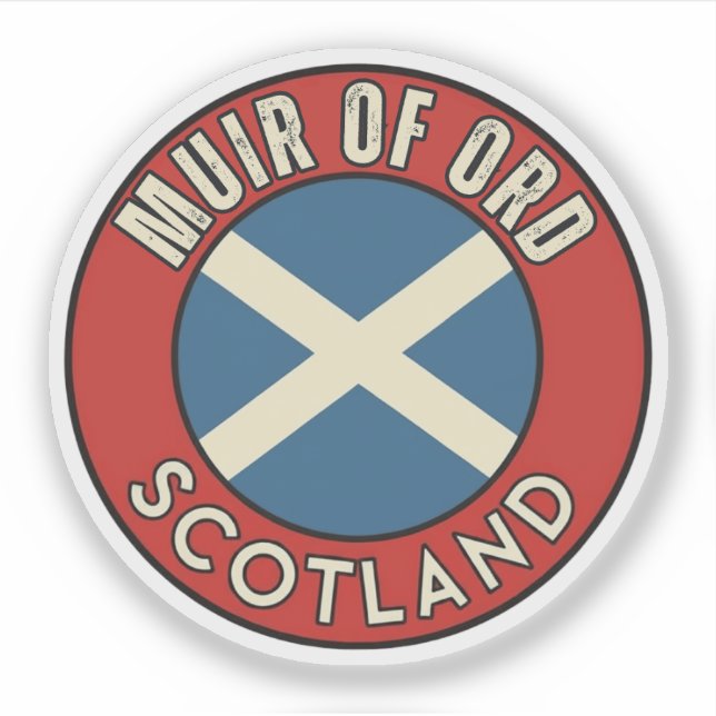 Muir of Ord, Schottland Aufkleber (Vorderseite)