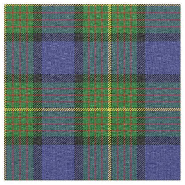 Muir Tartan-Druck Stoff (Nahaufnahme)