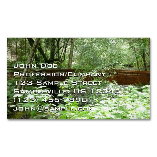 Muir Woods Bridge I Magnetische Visitenkarte (Vorderseite)