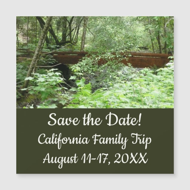 Muir Woods Bridge I Magnetkarte (Vorderseite)