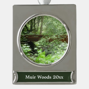 Muir Woods Brücke I Banner-Ornament Silber