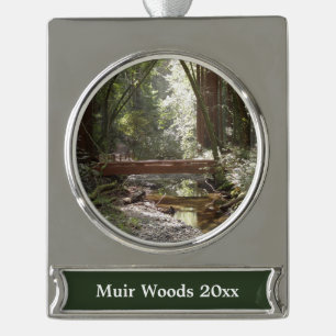 Muir Woods Brücke II Banner-Ornament Silber