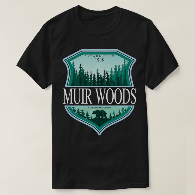 Muir Woods California National Monument Redwood Pa T-Shirt (Design vorne)