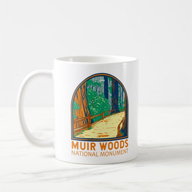 Muir Woods National Monument California Emblem Kaffeetasse (Links)