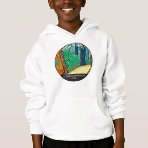 Muir Woods National Monument California Vintag  Hoodie