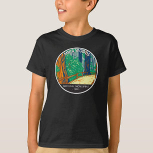 Muir Woods National Monument California Vintag T- T-Shirt
