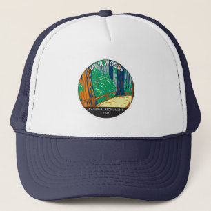 Muir Woods National Monument Kalifornien Vintage Truckerkappe
