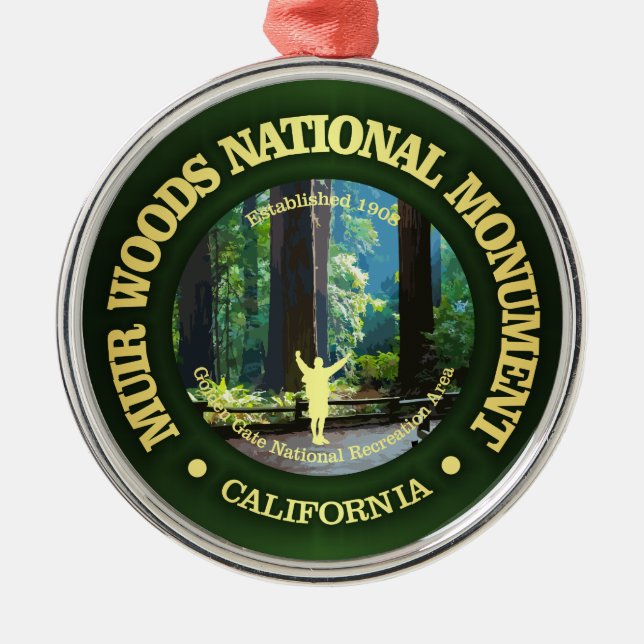 Muir Woods National Monument Ornament Aus Metall (Vorne)