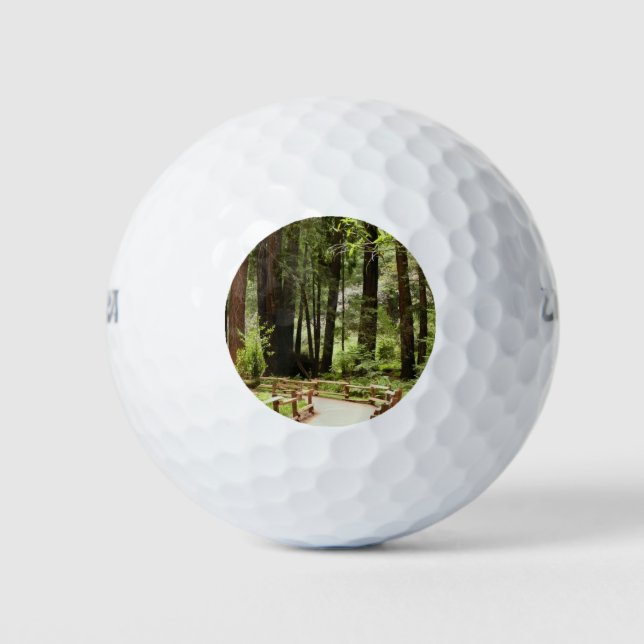 Muir Woods Path I Naturefotografie Golfball (Vorderseite)