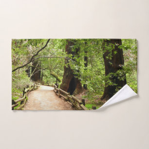 Muir Woods Path II Naturfotografie Handtuch