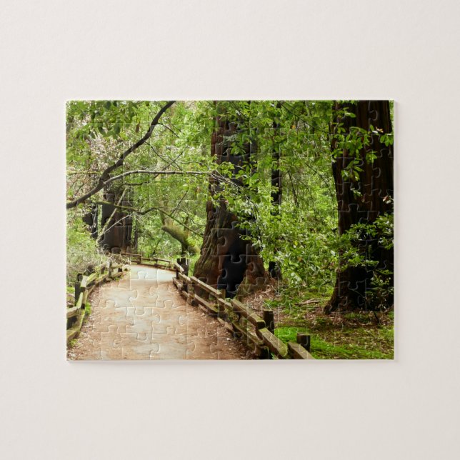 Muir Woods Path II Naturfotografie Puzzle (Horizontal)
